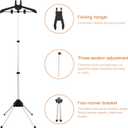 Clothes Steamer Stand For Clothes With 1 Pair Ironing Gloves,Steamer Rack For Clothes Hanger Stand