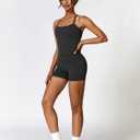 Workout Sets for Women 2 Piece High Waisted Seamless Butt Lifting Shorts Gym Yoga Outfit Stretchy Sports Bra Sets (M)