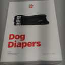 Pet Parents Washable Dog Diapers (3pack) + Extendrs of Durable Doggie Diapers, Premium Dog Diapers Female & Male (Large, Black) (Large (19-27"))