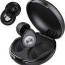 Ear Plugs for Sleeping Noise Cancelling, 45dB Earplugs for Noise Reduction, Reusable Noise Cancelling Ear Plugs Hearing Protection for Focus/Study/Work/Concert, Silicone EarPlugs with Case & 8 Eartips (Black)