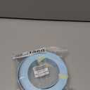 PVC Edge Banding, 1/2" x 25ft Non Glued Chrome Sky Blue Edge Banding for Table Cabinet Furniture Trim