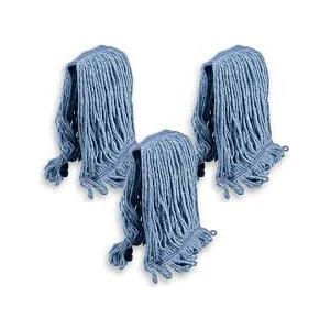 3 Pack Mop Head Replacements,General Cleaning Mop Heavy Duty Commercial and Industrial Replacement Mop Head, Wet Industrial Blue Cotton Looped End String Head Refills Head (Blue) 3 Pack Mop Head Replacements,General Cleaning Mop Heavy Duty Commercial and Industrial Replacement Mop Head, Wet Industrial Blue Cotton Looped End String Head Refills Head (Blue)