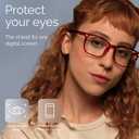livho High Tech Blue Light Glasses - Advanced Blue Light Blocking Computer Glasses - Screen Fatigue & UV Protection, Red