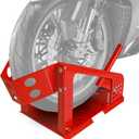 Jack Boss Motorcycle Wheel Chock, Motorcycle Stand Up to 1800 Lbs, Wide Range Less Than 6 Inch, 12 Holes Support Adjustable Front Tire Stand Chocks for Most Motorcycle