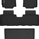 AIPOIL Floor Mats & Cargo Liner Set for 2018-2024 Chevy Equinox & GMC Terrain All Weather Protection TPE Anti-Slip Automotive Full Set Custom Chevrolet Equinox Car Mats Accessories - Black