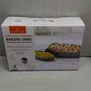 Emeril Lagasse 1-Piece Oval Stoneware Baking Dish Set - Versatile 1 Qt, for Baking, Perfect Casseroles, Roasts, Cake, Lasagna Pan, Microwave, Oven, Dishwasher, and Freezer Safe, S-803-2S-AZ