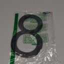 10 Inch Black House Numbers 8 - Easy Installation With Screw Set, Includes Hardware for Flush or Floating Mount, Frosted Matte Black Acrylic Address House Numbers for Door, Exterior, Porch