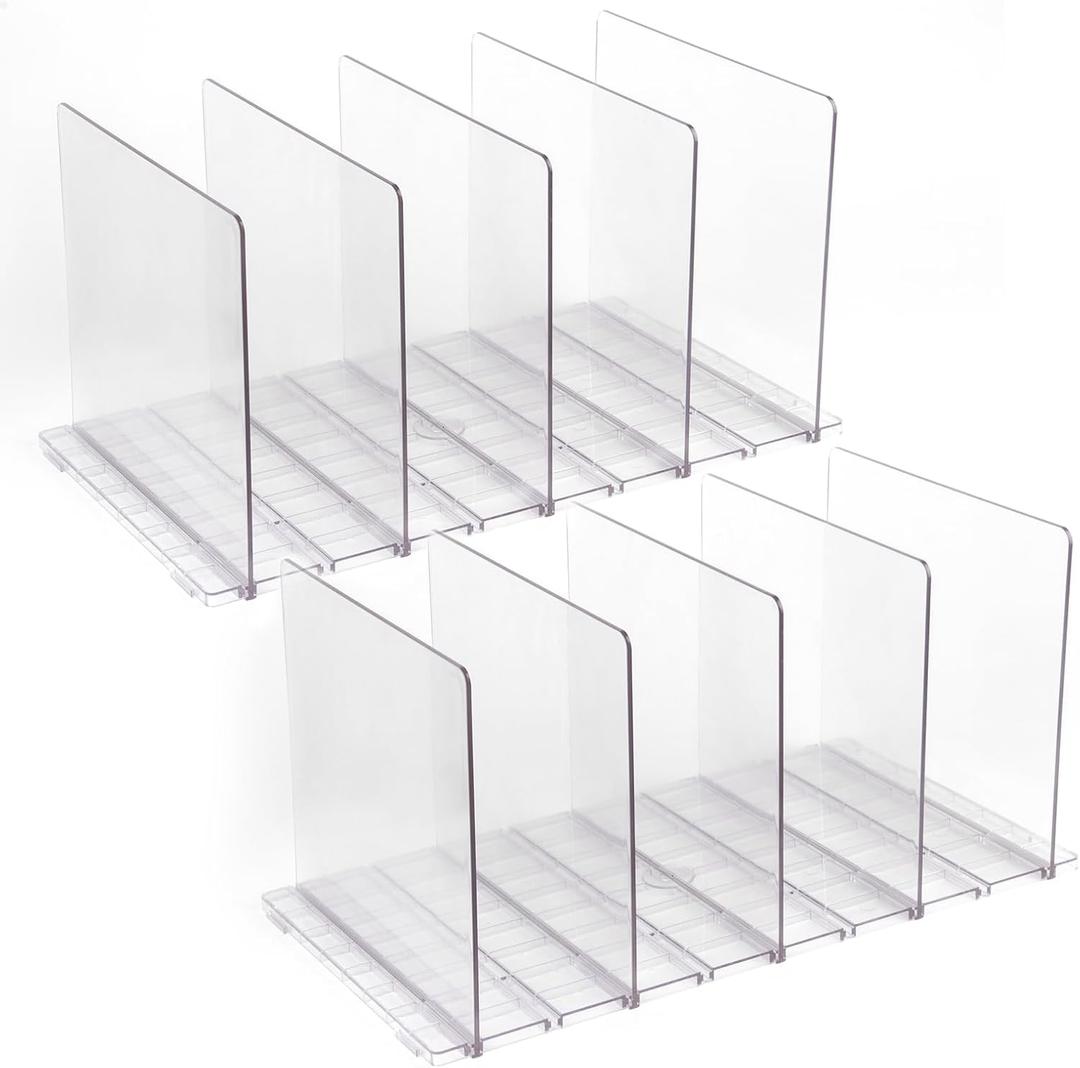 Purse Organizer for Closet Closet Purse Organizers and Storage, Clear Handbags Organizer for Closet, Adjustable Purse Dividers for Closet, 10PCS (16 In - 10 PCS)
