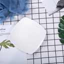 Sweese Porcelain 7 Inch Square Dessert Plates Set of 6 - White Salad Plates, Appetizer Plates, Small Plates - Dishwasher, Microwave, Oven Safe, Smooth Glaze, Scratch Resistant 