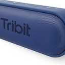 Tribit XSound Go Bluetooth Speaker with 16W Loud Sound & Rich Bass, 24H Playtime, IPX7 Waterproof, Wireless Stereo Pairing, USB-C, Portable Wireless Speaker for Home, Outdoors, Travel (Blue)
