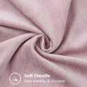 decorUhome Summer Chenille Soft Cozy Throw Pillow Covers 16x16 Set of 2, Modern Farmhouse Boho Velvet Decorative Pillow Cases with Stitched Edge for Couch Sofa Bed Home Decor, Blush Pink