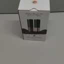 Electric Salt and Pepper Grinder Set Automatic Battery Pepper Mill Shakers Adjustable Coarseness Upgraded Larger Capacity with Led Home and Kitchen Appliances Birthday Gifts for Women Mom (Black/Black)