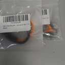 Mens Rope Bracelet - Stainless Steel Silver Shackle, Extremely Durable and Scratch Resistant Waterproof Paracord, Handmade, Nautical Wristband for Men (Orange)