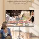 Projector Screen with Stand Outdoor 60 inch 4K HD 1.5-Gain Wrinkle-Resistant Movie Screen, 160° Viewing Angle, Projection Screen for Movie Night and Indoor 【60in】
