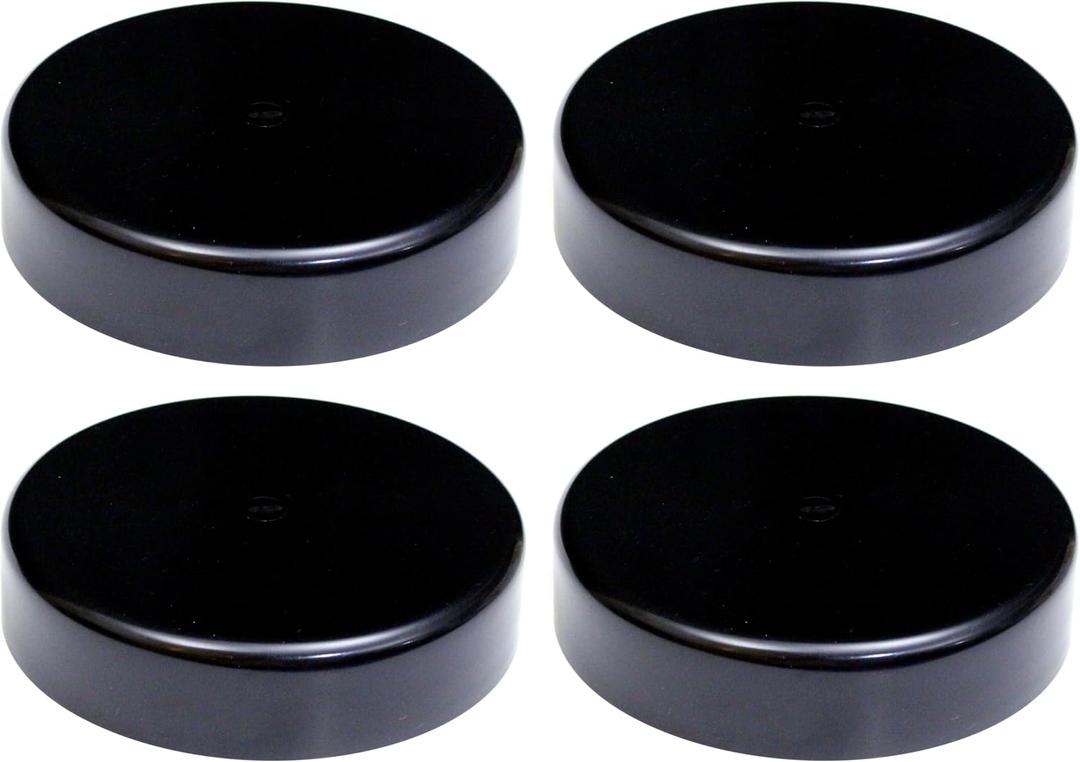 JSP Manufacturing Flat Marine Dock Piling Cap, UV Protected Polypropylene, 4 Pack, Made in USA