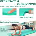 Signature Fitness Extra Thick High-Density Foam Yoga Mat Multiple Thicknesses (1/2" & 1") / Multiple Colors Double-Sided Non-Slip Surface with Carrying Strap for Pilates, Yoga & Home Workouts