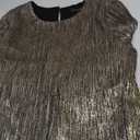 Vince Camuto Women's Long Sleeve High Neck Sequin Shift Mini Dress 6