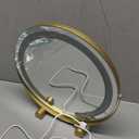 Bearolve Vanity Mirror with Lights, 12" LED Makeup Mirror, HD Professional Mirror, Smart Touch with 3-Color Lighting, Dimmable, 360° Rotation, Lighted Up for Makeup Desk, Bedroom (Gold)