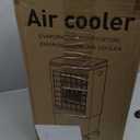 Portable Air Conditioners, 1.6 Gal Fast Cooling Evaporative Air Cooler, Portable AC Unit w/3 Spds & Cooling Mode, Swamp Cooler w/Remote, Windowless Air Conditioner for Room Office Garage (Black)