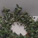 24 inch Olive Wreaths for Front Door, Artificial Large Spring Summer All Seasons Year Round Green Olive Branch Wreath for Home Outdoor Indoor Farmhouse Porch Window