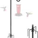 Bird Feeder Pole, 78" Shepherds Hooks for Outdoor, Hummingbird Feeders Stand Heavy Duty with Stable 5-Prong Base, Hanging Plant Shepherd Hook Hanger Stick for Outside Garden Yard Wedding