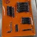 Signature Design by Ashley Caitbrook Rustic Rectangular Counter Height Dining Table, Storage, Seats 4, 2 Fixed Shelves, Wood, 60" W x 30" D x 36" H, Dark Gray