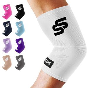 Sleeve Stars Elbow Sleeve for Pain Relief & Protection - Elbow Compression Sleeve for Women & Men - Supportive Elbow Brace for Tendonitis, Recovery & Ideal for Sports, Work M
