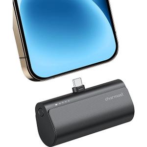 Charmast Small Portable Charger for iPhone 16/15, 5000mAh Ultra-Compact 20W PD Fast Charging USB C Power Bank Mini Battery Pack Compatible with iPhone 16/16 Pro Max/15/15 Pro Max, Samsung S24