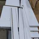 QUALIKRAFT Widescreen Vanity Set with LED Mirror & Stool, Makeup Desk with Built-in Power Outlet, 2 Drawers & 6 Shelves, Wide Lighted Dressing Table