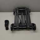 KEDSUM Folding Luggage Cart for Travel & Airport, 290lbs Foldable Hand Truck with Expandable Baseplate, Lightweight Portable Dolly 4 Wheels, Collapsible Small Dolly for Easy Moving & Storage