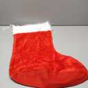 CCINEE 20In Large Christmas Stocking, Oversized Red Velvet Plush Christmas Stockings with Faux Fur Giant Xmas Stocking for Fireplace Christmas Tree Stairs Mantel Holiday Decorations