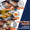 Griddle Accessories Kit, Joyfair 18Pcs Flat Top Grill Accessories for Blackstone, Stainless Steel Hibachi Griddle Tool Set with Spatula, Basting Cover Burger Press for Outdoor BBQ (ABS Handles)