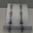 SUNEE 12 Pack Acrylic Sign Holder 8.5x11, Clear Plastic Paper Stand for Flyers and Menus, Vertical L-Shape Display Frame for Restaurant, Office, Stores, Tabletop