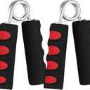 BOOMIBOO Hand Grip Strengthener, Hand Soft Foam Manual Exerciser, Rapid Increase of Wrist, Forearm and Finger Strength Exercise Equipment, 2 Pack