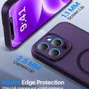 Faiono Magnetic for iPhone 15 Pro Max Case [Full Camera Protection][Military-Grade Protection][Compatible with MagSafe] Shockproof Protective Slim Phone Case for iPhone 15 Pro Max, Dark Purple