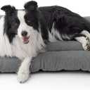 Bedsure Washable Dog Crate Pad for Extra Large Dogs, Anti-Slip Puppy Kennel Dog Bed for Crate - Ultra Soft Fleece Flat Thin Pet Mat (Not Chew Proof), Light Grey XL 41"x27"