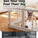 Clear Acrylic Dog Playpen Indoor, Easy Assemble, 2-Door Lock (69.3"x 69.3")