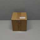 AuldHome Design Beaded Square Tissue Box Cover (White); Rustic Farmhouse Wood Tissue Holder