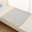 BlueSnail Washable Underpads,Waterproof,Soft, Portable and Reusable Incontinence Pads for Toddler,Adults,Elderly and Pets (34"x36" Pack of 2)(Dark Gray)