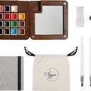 Mini Watercolor Paint Set,Portable mini Travel Watercolor kit, Pocket Watercolor Set with Paint,Art Supplies, for Artists, Amateur Hobbyists and Painting Lovers