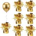 balloon weights are perfect for parties, birthdays, weddings. Each pack includes 6PCS durable weights that easily decorate balloons and elevate any celebration.(Gold100g)