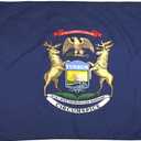 FlagSource Michigan Nylon State Flag, Made in the USA, 4x6'