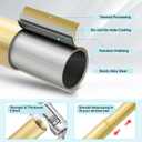 Curtain Rods for Windows 72 to 144 Inches, Adjustable Black Curtain Rod for Outdoor 1 Inch Heavy Duty Modern Window Rods with Aluminum End Caps for Farmhouse Kitchen Bedroom Living Room