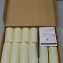 Enido 12 Pc Flameless LED Candles with Remote & Timer, Outdoor Waterproof, Flickering Electric Warm Lights for Cozy Home & Holiday Romantic Decor, Battery Operated for Party(D 2.2 x H 4/5/6)