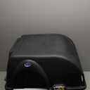 Omega Paw EL-RA20-1 Elite Roll 'N Clean Self Cleaning Litter Box with Integrated Litter Step and Unique Sifting Grill, Large, Midnight Black