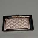 Wallet Case for iPhone 17 Air 6.5 inch with Zipper Card Holder & Shoulder Strap & Wrist Strap, Crossbody Purse Handbag Stylish Protective Cover for iPhone 17 Air -Rose Gold