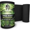 Tree Root Barrier Roll, HDPE Plastic Root Barrier Shield for Trees Aspens Invasive Roots, Puncture Resistant Easy Install Landscape Barrier for Yard Garden 24inx20Ft - 62.5mil