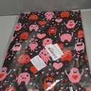 FYSUIMU 100 Sheets Valentine's Day Monster Tissue Paper Black Pink Red Heart Monster Gift Wrapping Paper for DIY Crafts Wedding Anniversary Party Supplies, 13.8 x 19.7 Inch