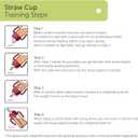 GROSMIMI Spill Proof no Spill Magic Sippy Cup with Straw with Handle for Baby and Toddlers, Customizable, PPSU, BPA Free 6 oz (White)