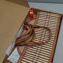 3 Set Baskets for Gifts Empty, Large Woven Bamboo Gift Basket Kit with Handles, Sturdy Empty Gift Baskets to Fill for Christmas, Birthday Party Wrapping Gift -3 Cellophane Wrap Bags,3 Gift Cards